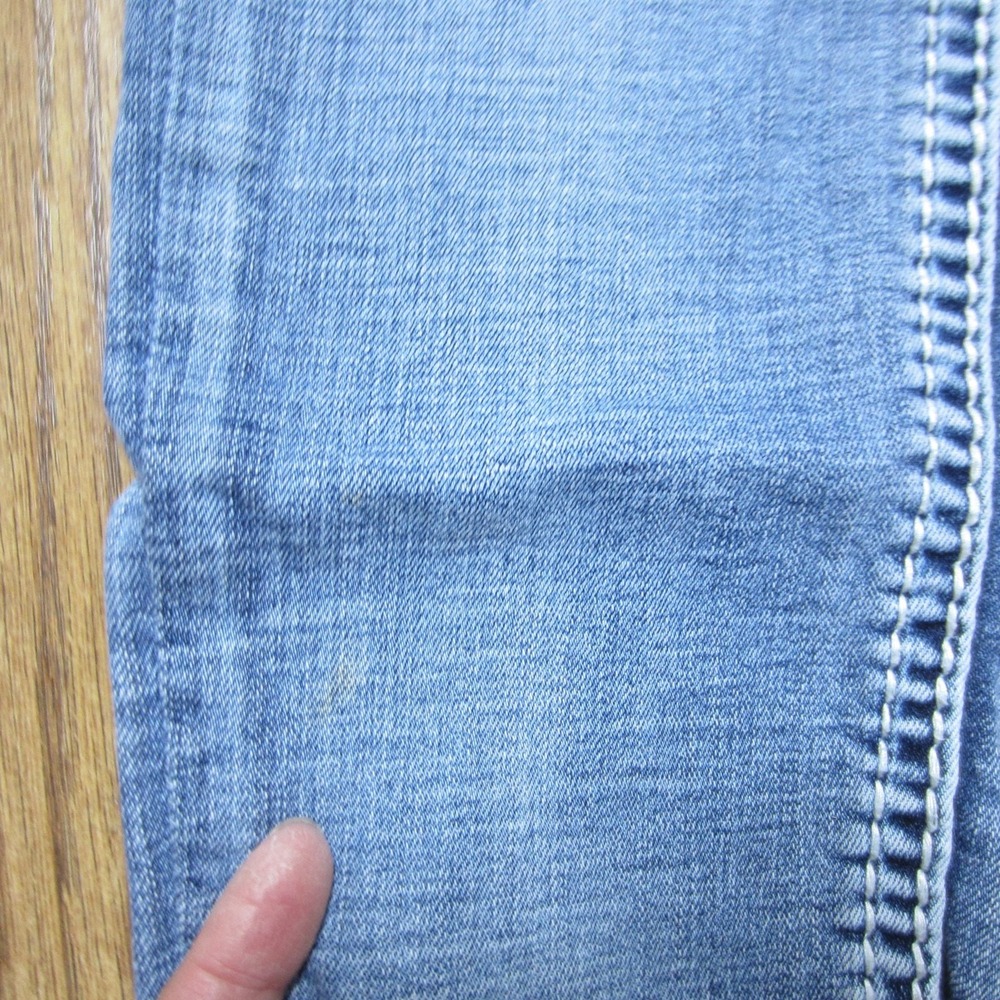 Rock Revival Ysobel Skinny Jeans Womens 27 Light washed Mid Rise Rhinestone Y2K - Picture 15 of 16